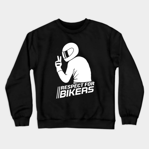 Respect for Bikers Crewneck Sweatshirt by GetTheCar